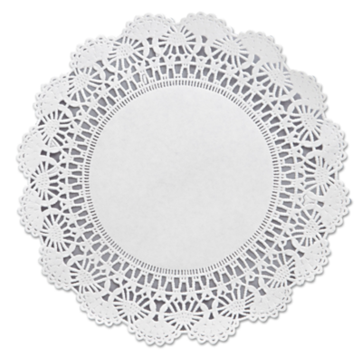 8' ROUND LACE WHITE ROUND DOILIES